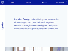 Tablet Screenshot of lyndonstudio.com